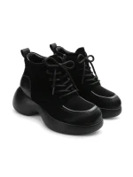Ghete Dama din piele naturala 1575-2 BLACK | ADVANCER