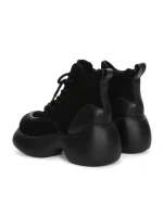 Ghete Dama din piele naturala 1575-2 BLACK | ADVANCER