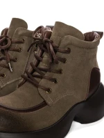 Ghete Dama din piele naturala 1575-2 KHAKI | ADVANCER