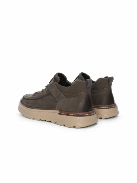 Ghete Barbati din piele naturala R028-1 GREY | ADVANCER