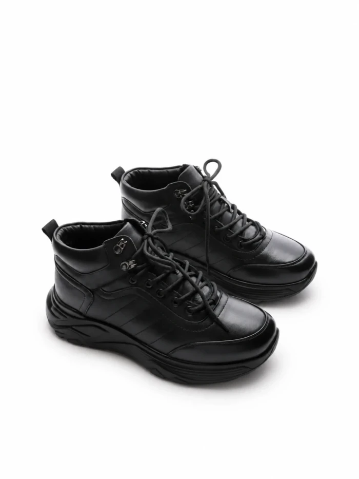Ghete Barbati din piele naturala 35600 BLACK | ADVANCER