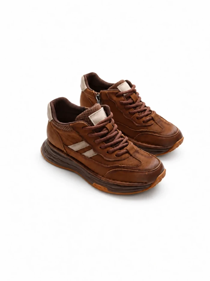 Pantofi Sport Dama din piele naturala M7066 BROWN | ADVANCER
