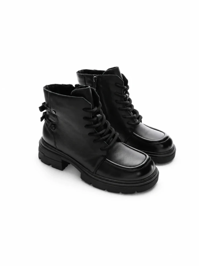 Ghete Dama din piele naturala M5808-2 BLACK | ADVANCER