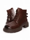 Ghete Dama din piele naturala M5808-2 BROWN | ADVANCER