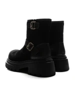 Ghete Dama din piele naturala 2810-2 BLACK | ADVANCER