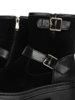 Ghete Dama din piele naturala 2810-2 BLACK | ADVANCER