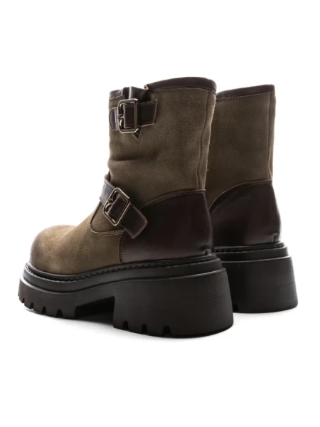Ghete Dama din piele naturala 2810-2 KHAKI | ADVANCER