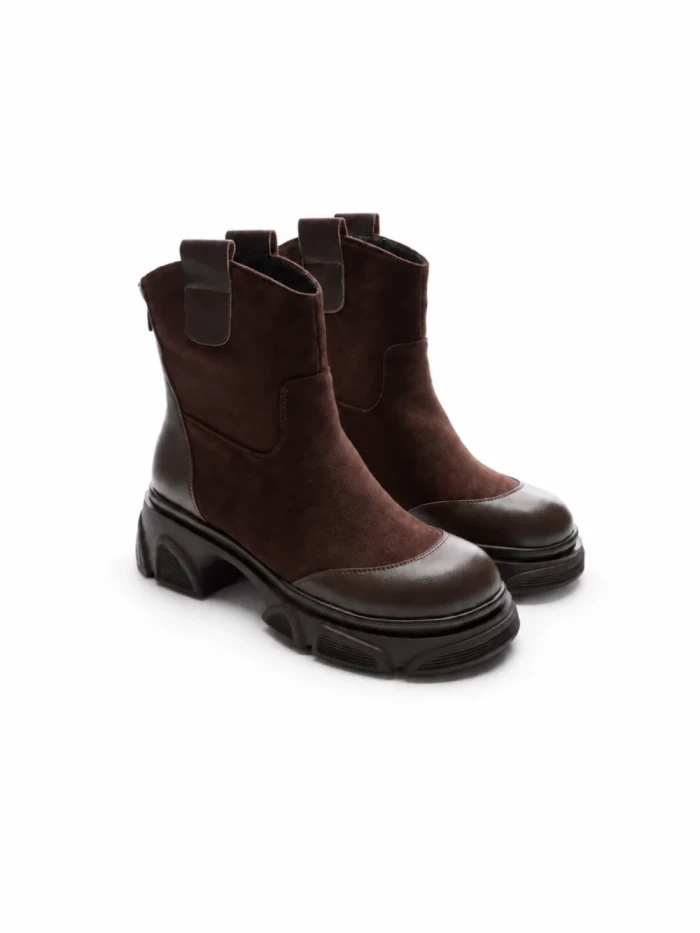 Ghete Dama din piele naturala 2202-1 COFFEE | ADVANCER
