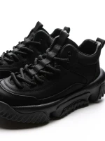 Ghete Barbati din piele naturala 01701 BLACK | ADVANCER