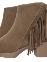 Ghete Dama din piele naturala 963-5 KHAKI | ADVANCER