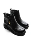 Ghete Dama din piele naturala 25808 BLACK | ADVANCER