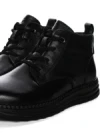 Ghete Dama din piele naturala 2586M BLACK | ADVANCER