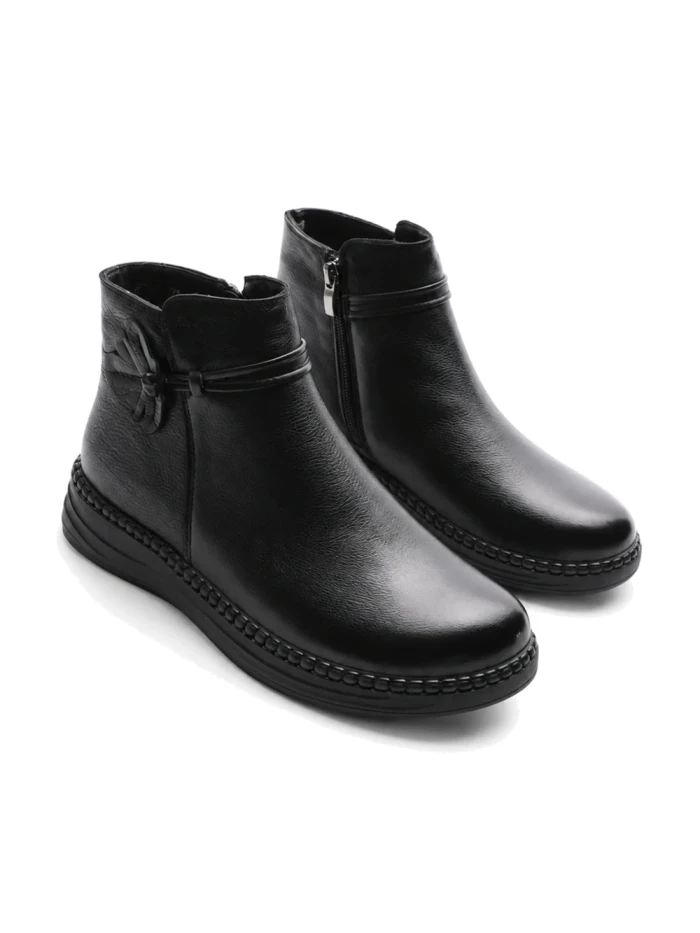 Ghete Dama din piele naturala 2587 BLACK | ADVANCER