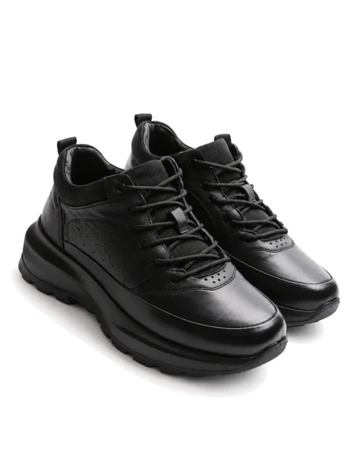 Ghete Barbati din piele naturala 37318 BLACK | ADVANCER