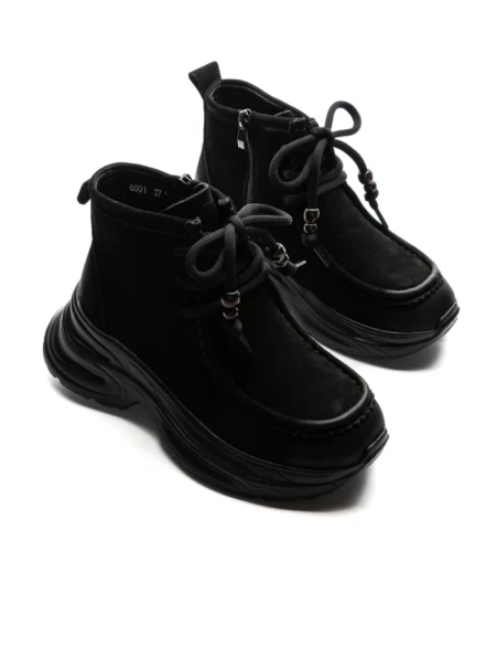 Ghete Dama din piele naturala 8601 BLACK | ADVANCER