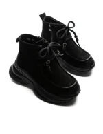 Ghete Dama din piele naturala 8601 BLACK | ADVANCER