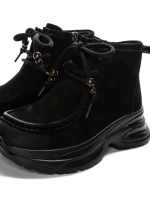 Ghete Dama din piele naturala 8601 BLACK | ADVANCER