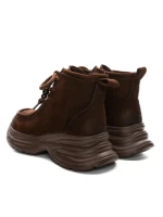Ghete Dama din piele naturala 8601 BROWN | ADVANCER