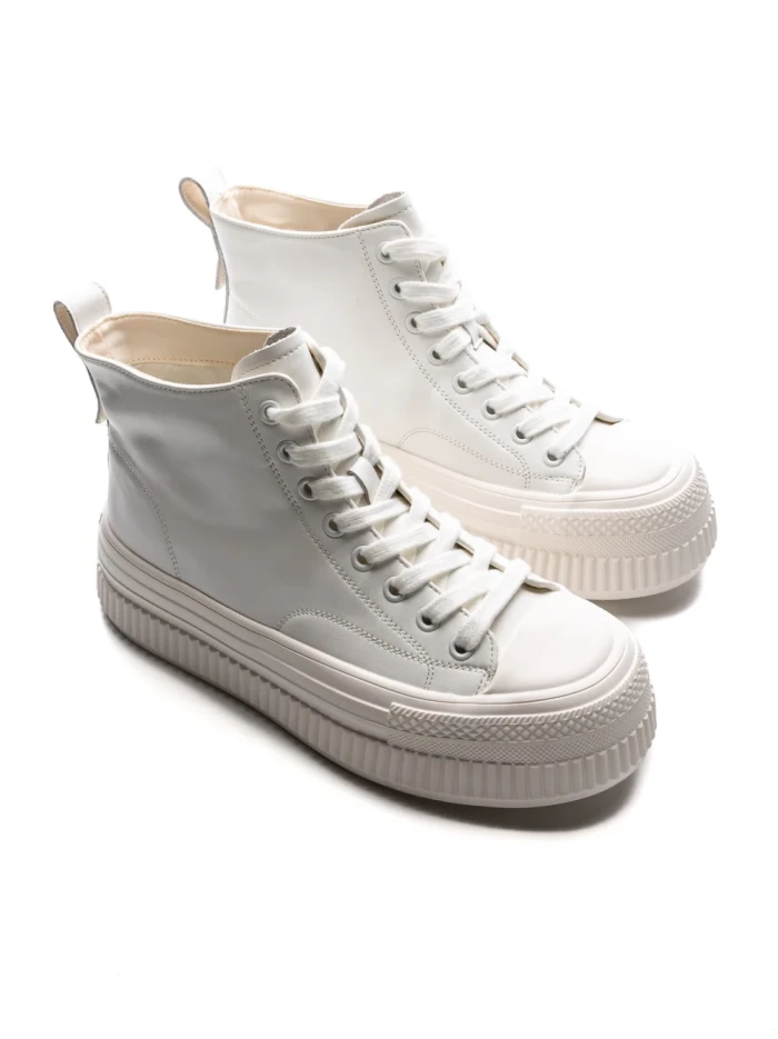 Ghete Dama din piele naturala H5022 WHITE | ADVANCER