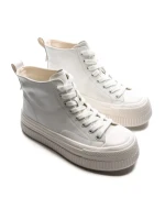 Ghete Dama din piele naturala H5022 WHITE | ADVANCER