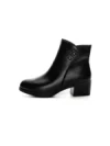 Ghete Dama din piele naturala E0210-1 BLACK | FORMAZIONE