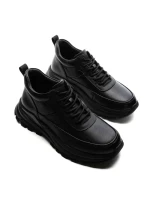 Ghete Barbati din piele naturala 5329 BLACK | ADVANCER