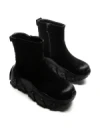 Ghete Dama din piele naturala 9805G BLACK | ADVANCER