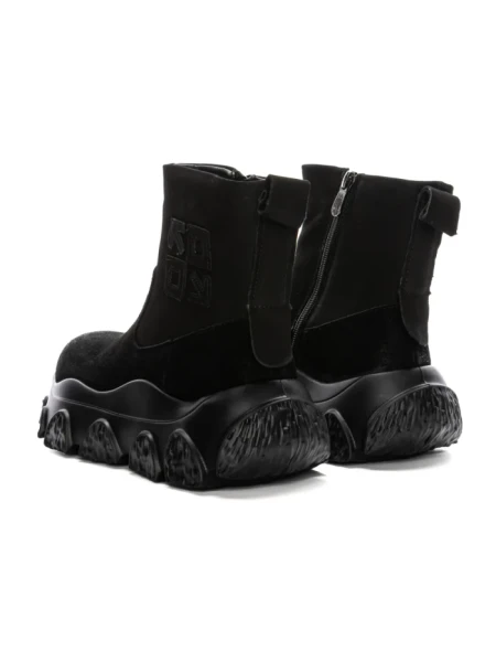 Ghete Dama din piele naturala 9805G BLACK | ADVANCER