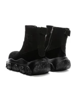 Ghete Dama din piele naturala 9805G BLACK | ADVANCER