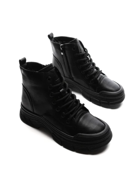 Ghete Dama din piele naturala BY6523 BLACK | ADVANCER