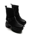 Ghete Dama din piele naturala 88H902 BLACK | ADVANCER