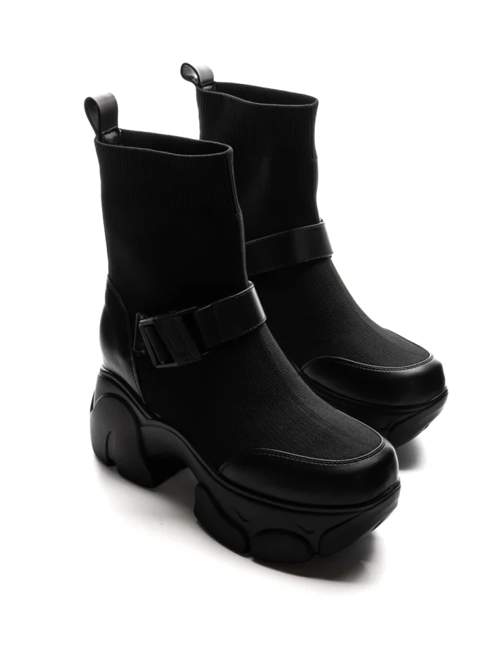Ghete Dama din piele naturala 88H902 BLACK | ADVANCER