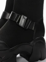 Ghete Dama din piele naturala 88H902 BLACK | ADVANCER