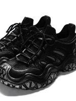 Pantofi Sport Barbati din piele naturala 5351 BLACK-GUN | ADVANCER