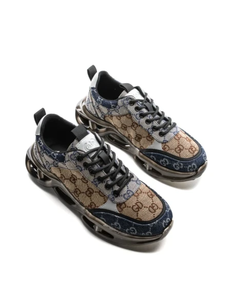 Pantofi Sport Barbati din piele naturala 5355 YELLOW-BLUE | ADVANCER