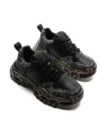 Pantofi Sport Barbati din piele naturala 5339 BLACK | ADVANCER
