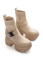 Ghete Dama din piele naturala 88H902 Piersica | Advancer » MeiMei.Ro