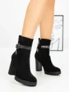 Botine cu Toc Gros QT07-31 BLACK | BELLICY