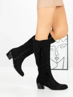 Cizme Dama cu Toc QT07-103 BLACK | BELLICY