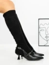 Cizme Dama cu Toc J6175 BLACK | MIA SHOES