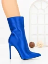 Botine cu Toc Subtire C-269X BLUE | STEPHAN