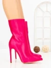 Botine cu Toc Subtire C-269X FUCHSIA | STEPHAN