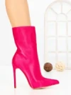 Botine cu Toc Subtire C-269X FUCHSIA | STEPHAN