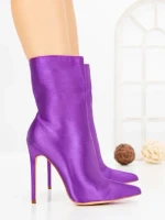 Botine cu Toc Subtire C-269X PURPLE | STEPHAN