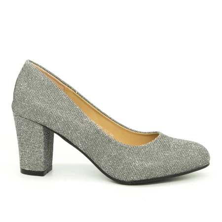 Pantofi cu Toc QZL128F Pewter Mei