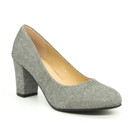 Pantofi cu Toc QZL128F Pewter Mei