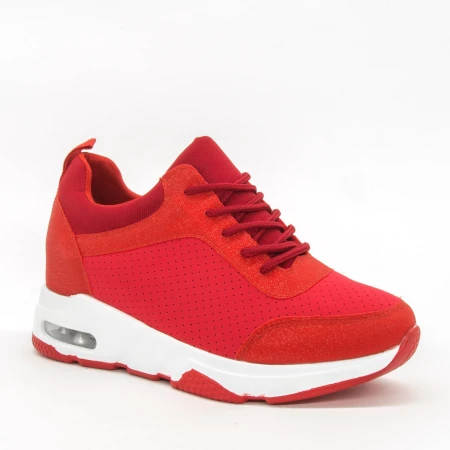 Pantofi Sport cu Platforma Dama SZ196 Red Mei