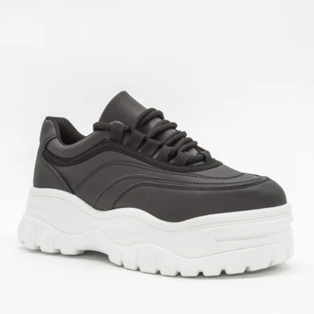 Pantofi Sport cu Platforma Dama YKQ38 Black Mei