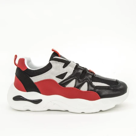 Pantofi Sport Dama H902 Black-Red Lemon Tree