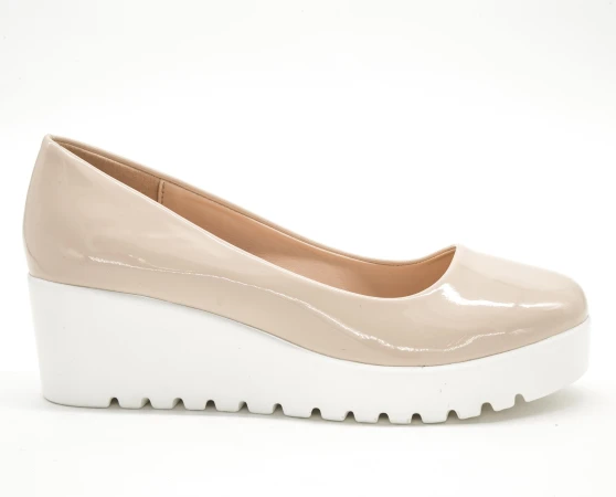 Pantofi Casual Dama cu Platforma W88-3 Beige Lady Star